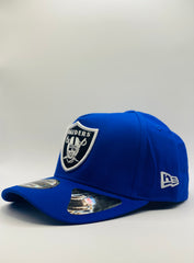 Las Vegas Raiders Blue and a white/Black Precision 9FORTY A-Frame Snapback 1.2